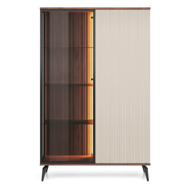 Display Cabinet, DAWSON WIT1, Modern, Chipboard, Dawson Living Room 103 x 162 x 39 cm - Image 7
