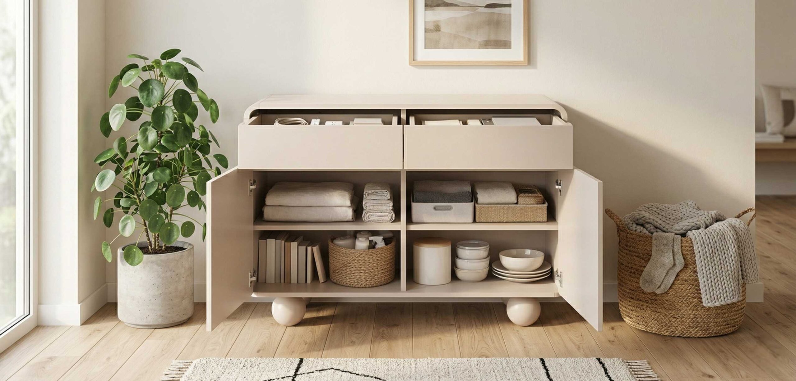 sideboard inside