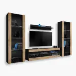 TV Furniture Set Tivoli Grande, Wotan/Black