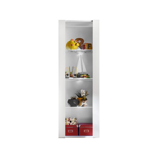 Tivoli Glass-Shelf Cabinet, White/White - Image 4
