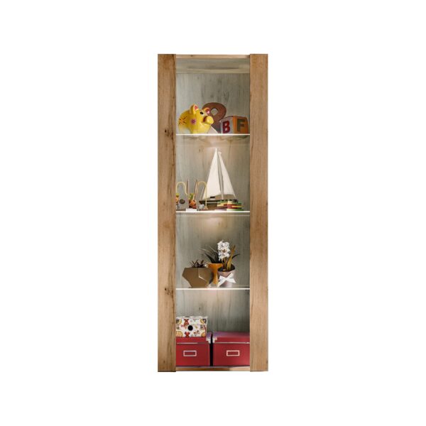 Tivoli Glass-Shelf Cabinet, Wotan/Wotan - Image 4