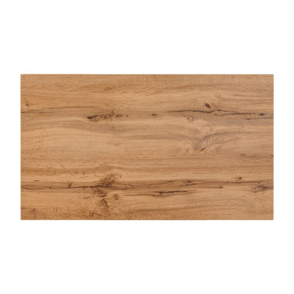 Wall-Mounted Vanity Unit with Washbasin and Worktop ADEN – Wotan Oak – Grooved Fronts – 2 Drawers – 80 x 75 x 46 cm - Image 11