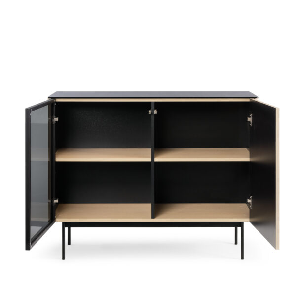 Olden Sideboard - Vicenza Oak - Glass Front - 107 x 84 x 39 cm - Image 4