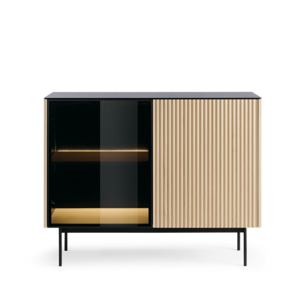 Olden Sideboard - Vicenza Oak - Glass Front - 107 x 84 x 39 cm - Image 7