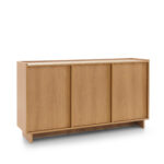 Yarker Sideboard - Caramel Oak - 3 Doors - 147 x 82 x 39 cm