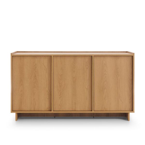 Yarker Sideboard - Caramel Oak - 3 Doors - 147 x 82 x 39 cm - Image 7