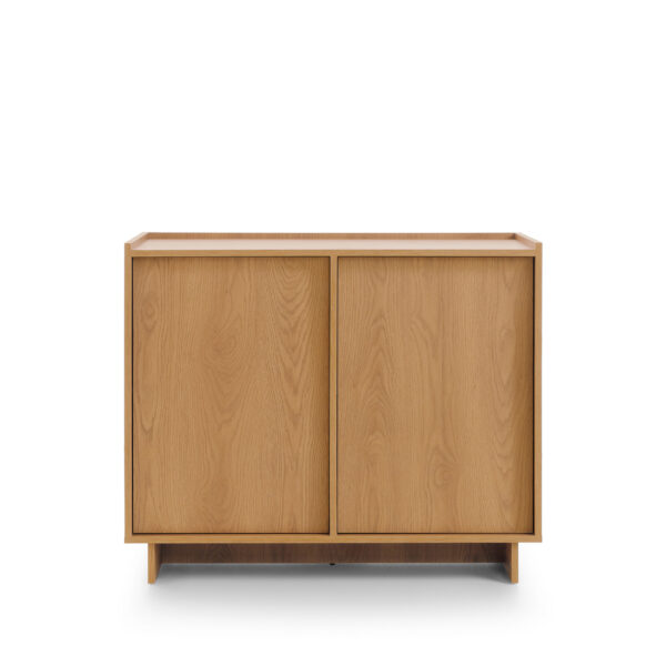 Yarker Sideboard - Caramel Oak - 2 Doors - 98 x 82 x 39 cm - Image 7