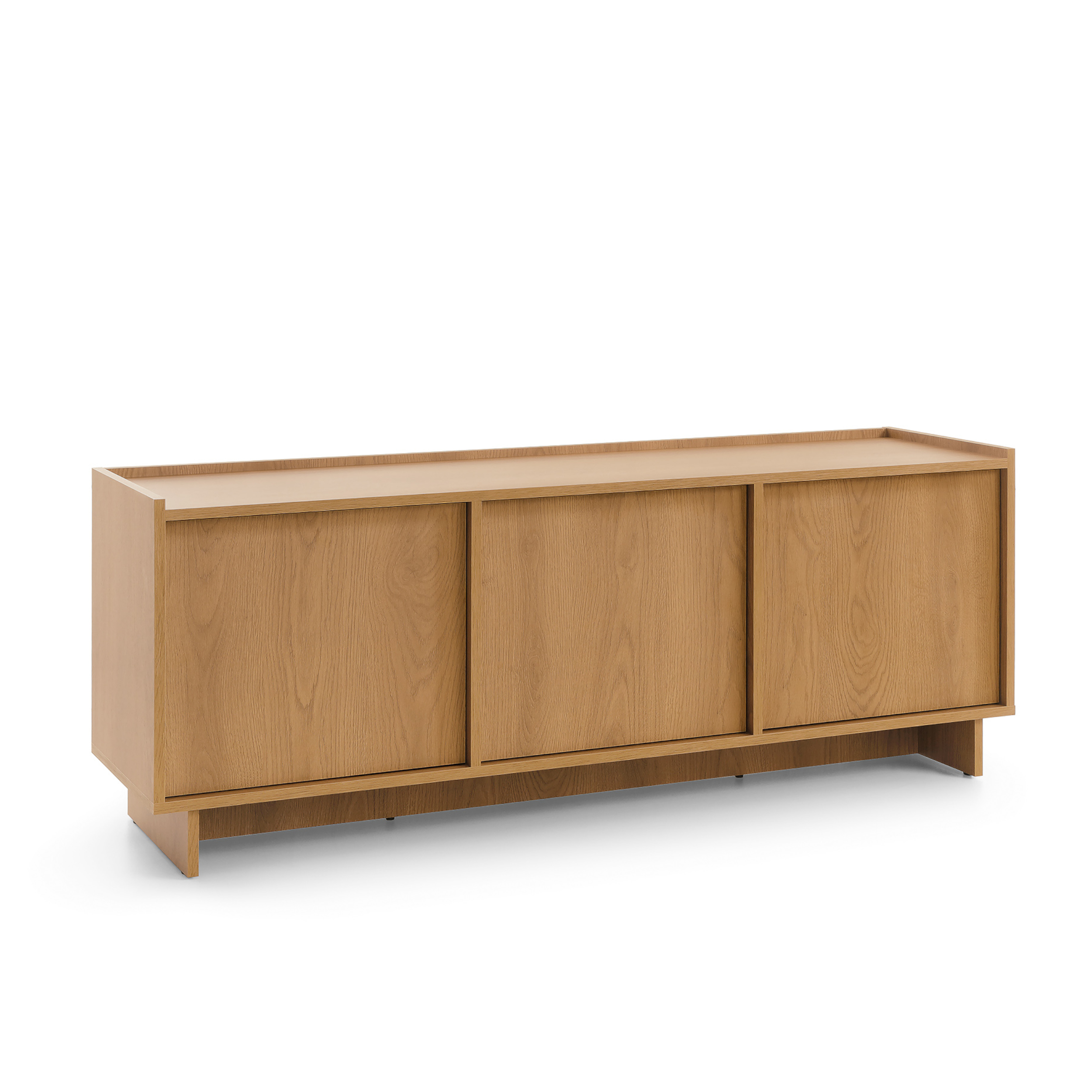 XMEBSKRRTVPI02901101_00-2.jpg Yarker TV Cabinet - Caramel Oak - 3 Doors - 147 x 55 x 39 cm - Image 1