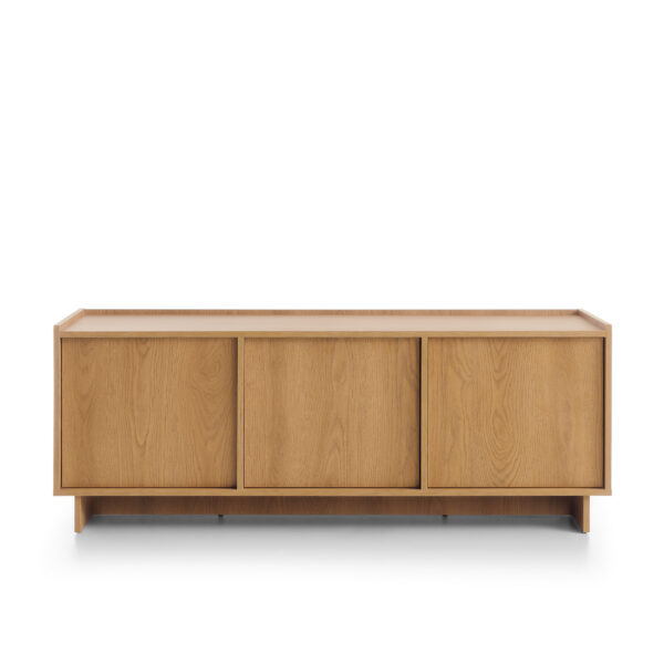 Yarker TV Cabinet - Caramel Oak - 3 Doors - 147 x 55 x 39 cm - Image 6