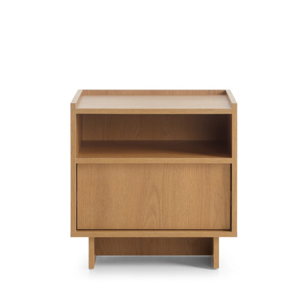 Yarker Bedside Table - Caramel Oak - Drawer - 50 x 51 x 39 cm - Image 6