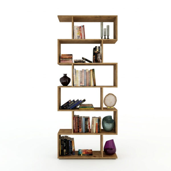 SKEI Standing Shelf - Wotan Oak - Width 80 cm, Height 190 cm, Depth 25 cm - Image 4