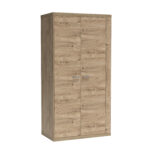 Two-Door Wardrobe BALESTRAND - Oak - Clothes Rail - 102 x 201 x 58 cm