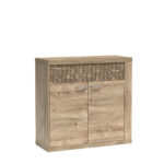 Commode BALESTRAND - Oak - Drawers - Decorative Front - 102 x 99 x 41 cm