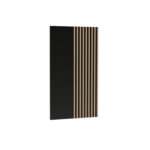 Wall Panel NAKUSP - Black - Slats - 80 x 138 x 4 cm