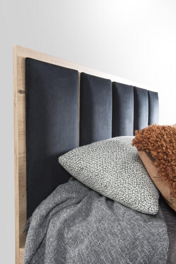 NAKUSP Bed - Oak - Bedding Storage - Headboard - Slats - 188 x 100 x 207 cm - Image 7
