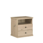 Nightstand NAKUSP - Oak - Drawers - 48 x 50 x 41 cm