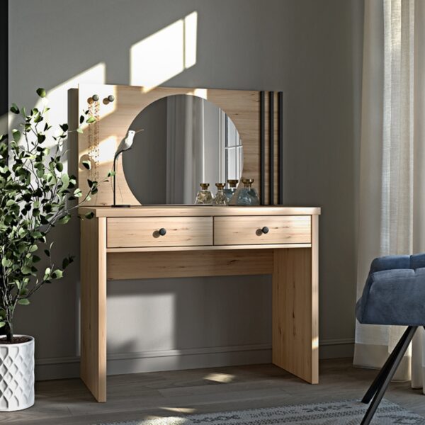 Dressing table NAKUSP - Oak - Drawers - 100 x 78 x 41 cm - Image 2