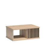 Coffee Table NAKUSP - Oak - Slats - 90 x 36 x 58 cm