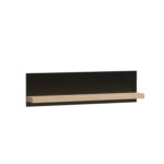 Hanging Shelf NAKUSP - Oak - Black - 120 x 32 x 18 cm